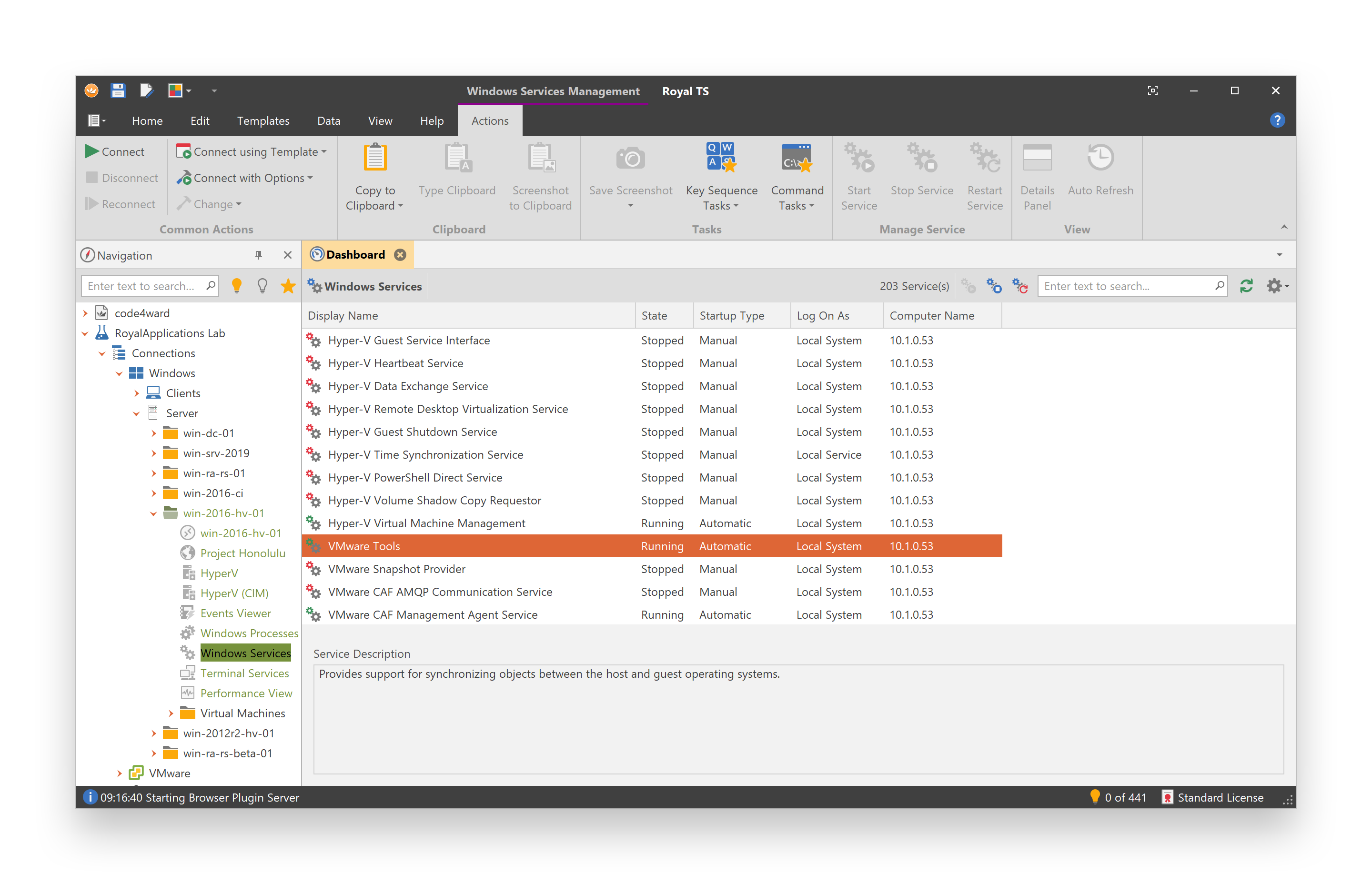 WindowsServices_Dashboard